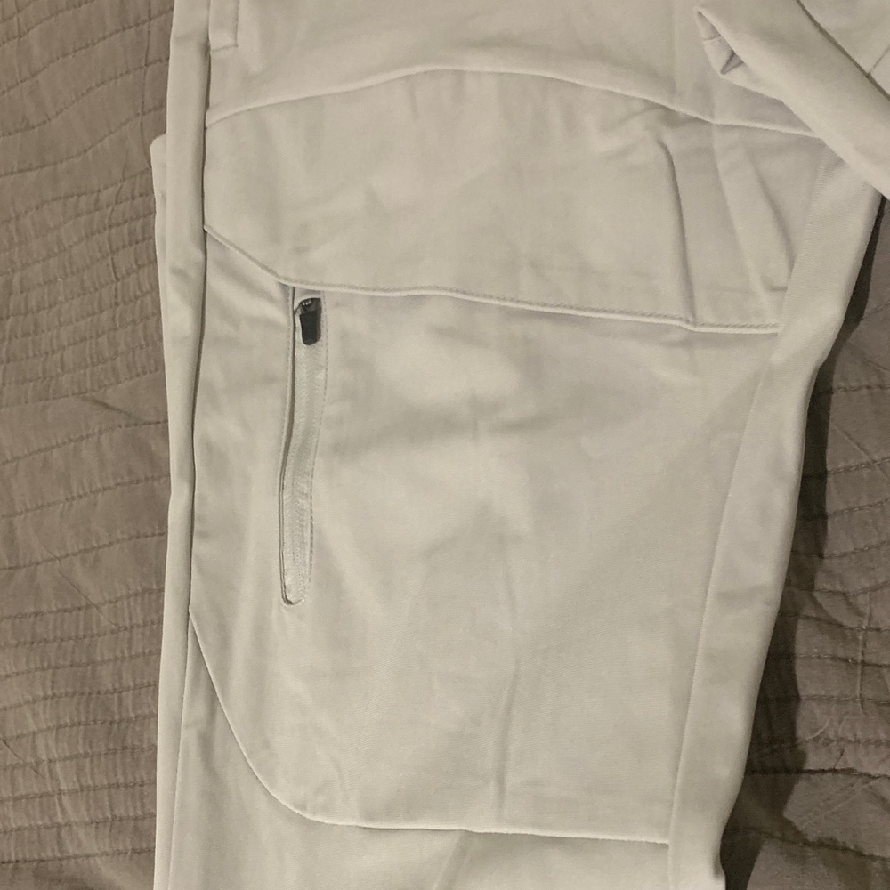 Men's White Casual Pants - Picture 3 of 5